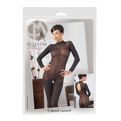Catsuit with Lace Collar - 1