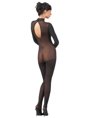 Catsuit with Lace Collar S/M - Bodystocking - 6