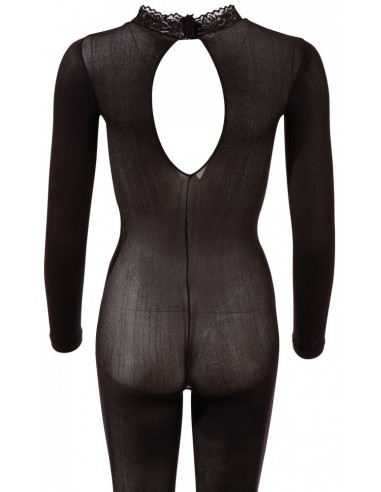 Catsuit with Lace Collar S/M - Bodystocking - 7