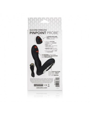 Plug/vibr-WIRELESS PINPOINT PROBE BLACK - Kulki i korki analne wibrujące - 6