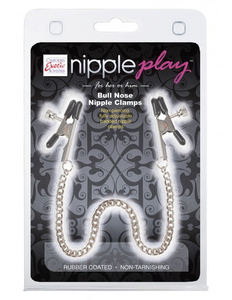 Stymulator-BULL NOSE NIPPLE CLAMPS - Klamry i klipsy na sutki - 1