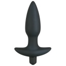 Wtyczka analna wibrująca Black Velvet Vibr Medium – 5 stopni wibracji, uchwyt T, silikon, 15 cm - 2