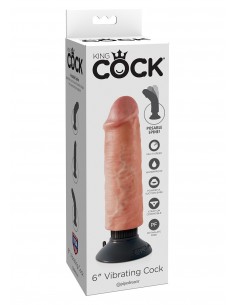 Wibrator-VIBRATING COCK FLESH 6 INCH - Wibratory Realistyczne - 1 2