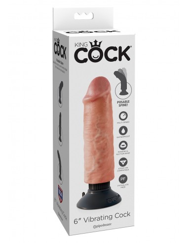 Wibrator-VIBRATING COCK FLESH 6 INCH - Wibratory Realistyczne - 2