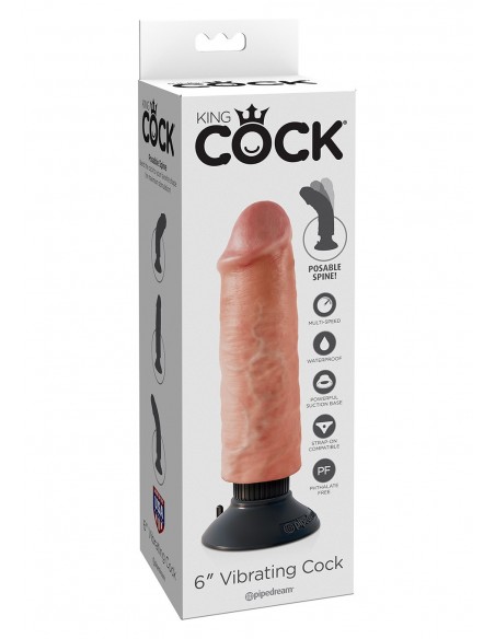 Wibrator-VIBRATING COCK FLESH 6 INCH - Wibratory Realistyczne - 2