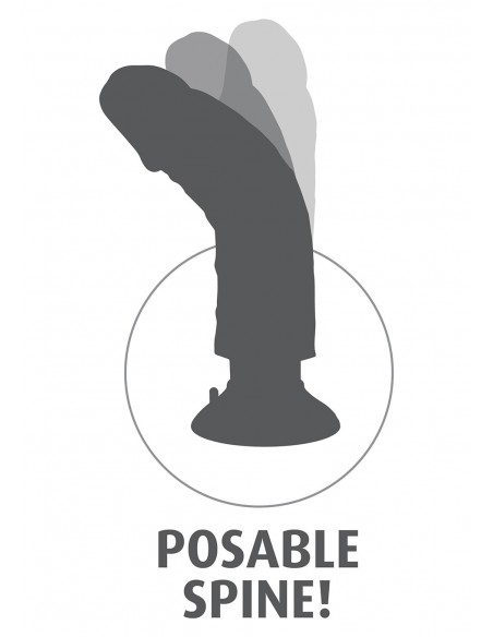 Wibrator-VIBRATING COCK FLESH 6 INCH - Wibratory Realistyczne - 5