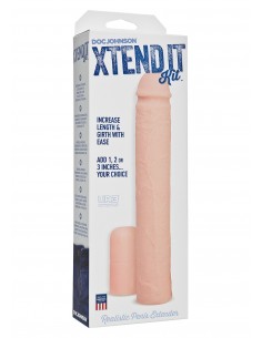 Stymulator-XTEND IT KIT FLESH - Przedłużki i nakładki na penisa - 1 2