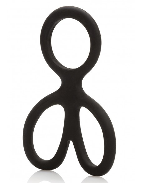 Pierścień na Penisa BALL SPREADER BLACK - Pierścienie erekcyjne niewibrujące - 1