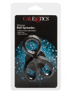 Pierścień na Penisa BALL SPREADER BLACK - Pierścienie erekcyjne niewibrujące - 1 2