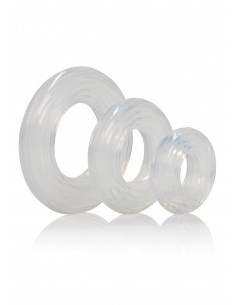 Zestaw pierścieni na penisa PREMIUM SILICONE RING SET - Pierścienie erekcyjne niewibrujące - 1