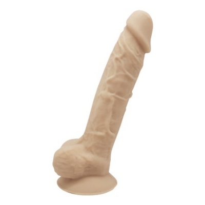 Dildo z przyssawką S.D Model 1 - realistyczny silikon, 23 cm - 1 2