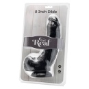 Dildo Get Real 8 cali z jądrami, PCV, przyssawka – 20,5 cm - 2