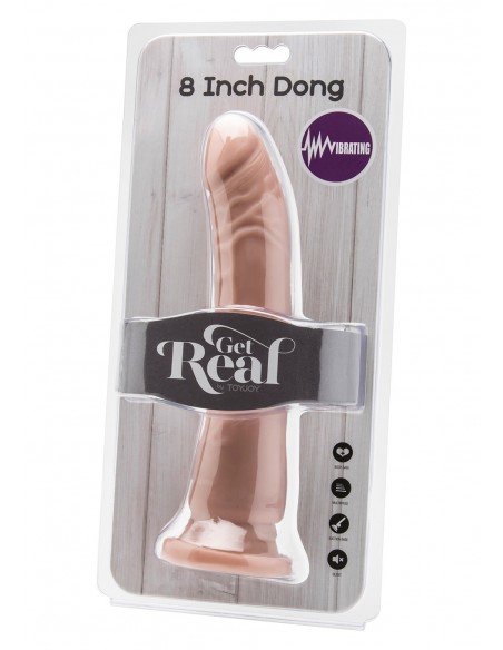 Dildo-COCK 8 INCH FLESH VIBRATING - Wibratory Realistyczne - 2
