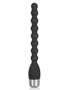 Plug/vibr-SILICONE BENDIE POWER PROBE BLACK - Kulki i korki analne wibrujące - 1
