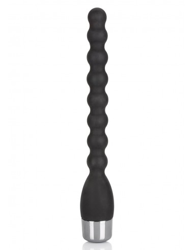 Plug/vibr-SILICONE BENDIE POWER PROBE BLACK - Kulki i korki analne wibrujące - 1