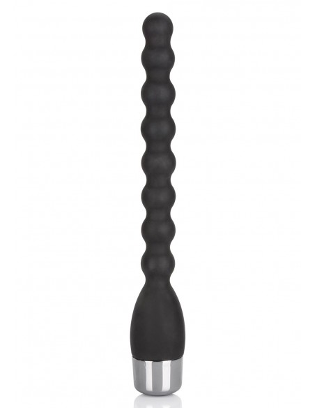 Plug/vibr-SILICONE BENDIE POWER PROBE BLACK - Kulki i korki analne wibrujące - 1