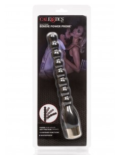 Plug/vibr-SILICONE BENDIE POWER PROBE BLACK - Kulki i korki analne wibrujące - 1 2