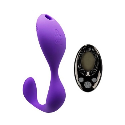 Stymulator-Wibrator Mr.HOOK+LRS podwójny z regulowaną opaską i zdalnym sterowaniem - 1 2