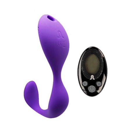 Stymulator-Wibrator Mr.HOOK+LRS podwójny z regulowaną opaską i zdalnym sterowaniem - 2