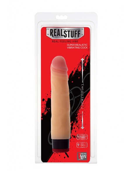 Wibrator-REALSTUFF 7INCH VIBRATOR - FLESH - Wibratory Realistyczne - 2