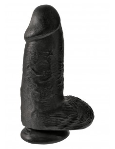 Dildo-KING COCK CHUBBY BLACK - Dilda realistyczne - 1