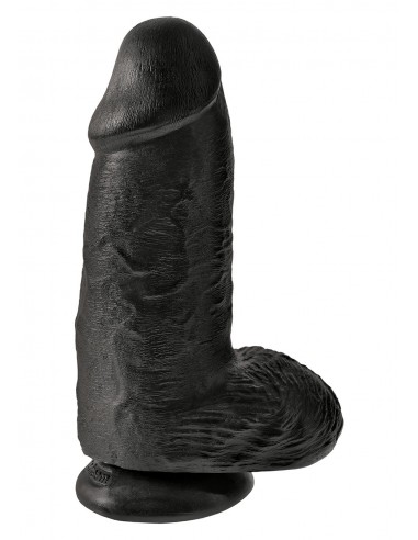 Dildo-KING COCK CHUBBY BLACK - Dilda realistyczne - 1