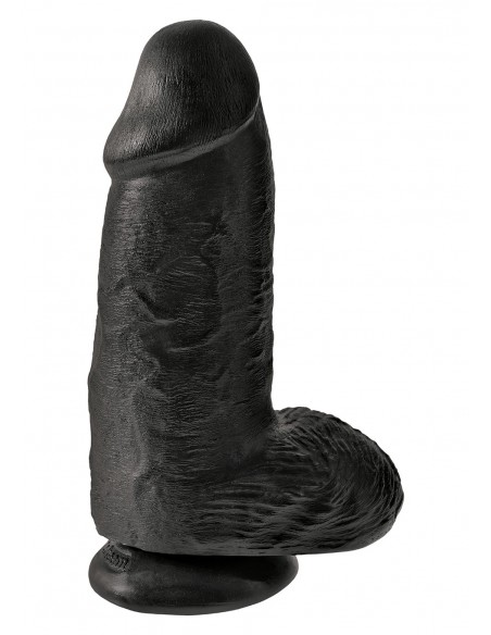Dildo-KING COCK CHUBBY BLACK - Dilda realistyczne - 1
