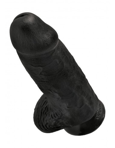Dildo-KING COCK CHUBBY BLACK - Dilda realistyczne - 5