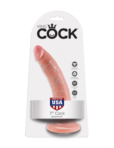 Dildo-COCK 7 INCH FLESH - Dilda realistyczne - 2