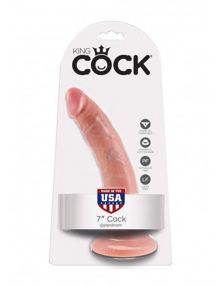 Dildo-COCK 7 INCH FLESH - Dilda realistyczne - 2