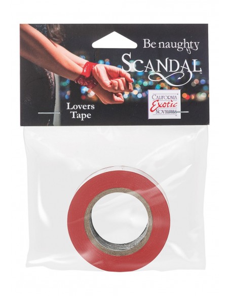 BDSM Scandal Lovers Tape Red - Taśmy, szarfy do krępowania - 1