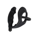 Wibrujący plug analny z pierścieniem na penisa ORION Vibrating Silicone Plug, silikon z powłoką PU, długość całkowita 13,5 cm - 2