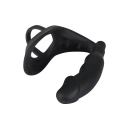Wibrujący plug analny z pierścieniem na penisa ORION Vibrating Silicone Plug, silikon z powłoką PU, długość całkowita 13,5 cm - 3