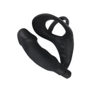 Wibrujący plug analny z pierścieniem na penisa ORION Vibrating Silicone Plug, silikon z powłoką PU, długość całkowita 13,5 cm - 4