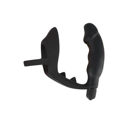 Wibrujący plug analny z pierścieniem na penisa ORION Vibrating Silicone Plug, silikon z powłoką PU, długość całkowita 13,5 cm - 5