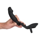 Wibrujący plug analny z pierścieniem na penisa ORION Vibrating Silicone Plug, silikon z powłoką PU, długość całkowita 13,5 cm - 6