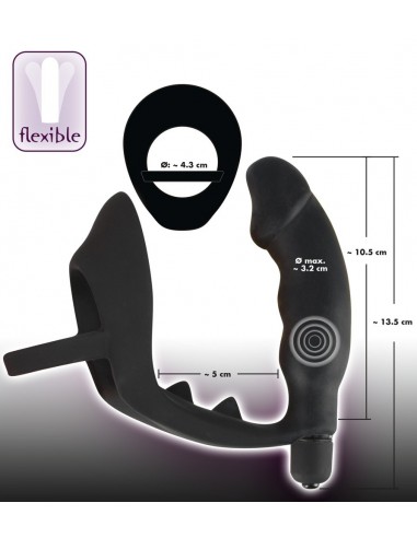 Plug/vibr-5885390000 BV Ring + vibro plug-Wibrator - Kulki i korki analne wibrujące - 9