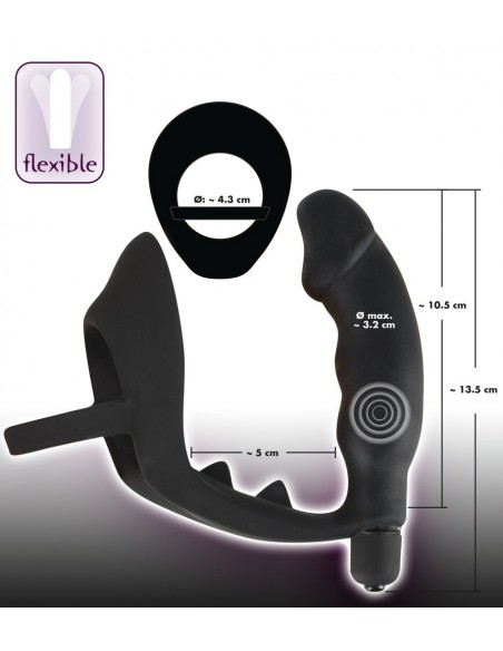 Plug/vibr-5885390000 BV Ring + vibro plug-Wibrator - Kulki i korki analne wibrujące - 9