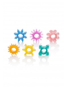 Zestaw pierścieni na penisa SENSO RINGS 6 PAK ASSORTI - Pierścienie erekcyjne niewibrujące - 1