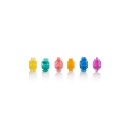 Zestaw 6 teksturowanych pierścieni erekcyjnych Senso 6 Pack Multicolor, średnica 2 cm - 3