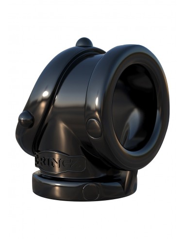 Pierścień na Penisa ROCK HARD COCK PIPE BLACK - Pierścienie erekcyjne niewibrujące - 3