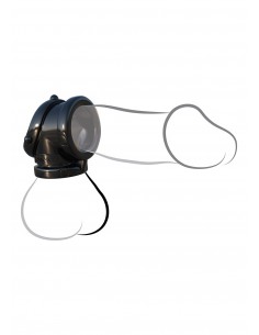 Pierścień na Penisa ROCK HARD COCK PIPE BLACK - Pierścienie erekcyjne niewibrujące - 1