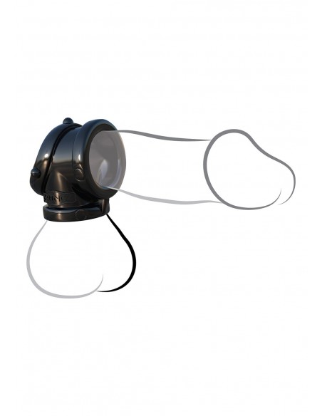 Pierścień na Penisa ROCK HARD COCK PIPE BLACK - Pierścienie erekcyjne niewibrujące - 1