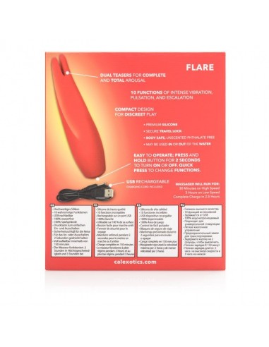 Stymulator-RED HOT FLARE - Stymulatory łechtaczki klasyczne - 7