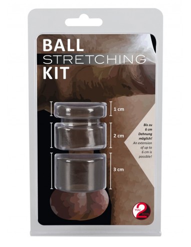 Zestaw pierścieni na penisa Ball Stretching Kit - Pierścienie erekcyjne niewibrujące - 2