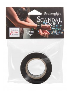 BDSM Scandal Lovers Tape Black - Taśmy, szarfy do krępowania - 1