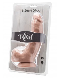 Dildo-COCK 8 INCH W/ BALLS FLESH - Dilda realistyczne - 1 2