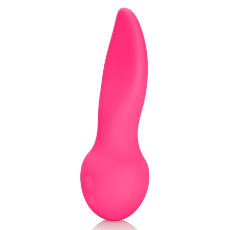 Stymulator Silicone Marvelous Flicker Pink - kształt przypominający język, 10 funkcji wibracji, wodoodporna konstrukcja profil o - 2
