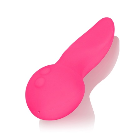 Stymulator Silicone Marvelous Flicker Pink - kształt przypominający język, 10 funkcji wibracji, wodoodporna konstrukcja profil o - 3
