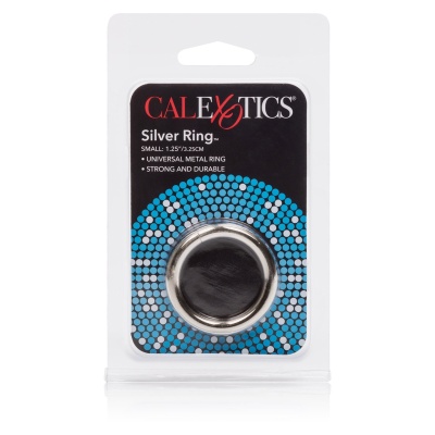 Pierścień na penisa Silver Ring Small – stalowy pierścień podtrzymujący 3,25 cm - 1 2